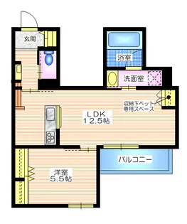 神奈川県藤沢市藤沢【マンション】の間取り