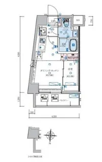 リヴシティ住吉【8階】の間取り