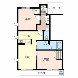 シャーメゾン紀寺【1階】の間取り