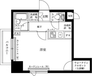 ルーブル清澄白河弐番館【6階】の間取り