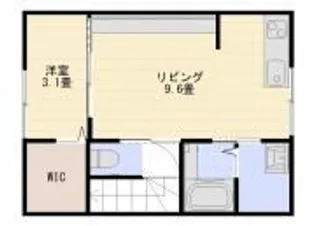 上本折128番館【2階】の間取り