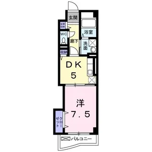 サンリット山本【1階】の間取り