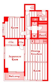ユニテ大森【1階】の間取り