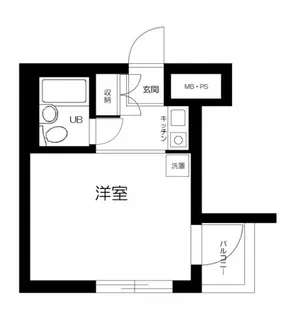 ダイホープラザ多摩川【2階】の間取り