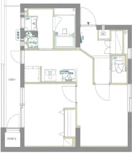 本羽田住宅【3階】の間取り