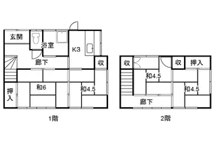 高知県高知市城北町【一戸建】の間取り