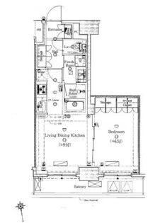 東京都台東区蔵前4【マンション】の間取り