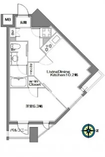 東京都千代田区九段南2【マンション】の間取り