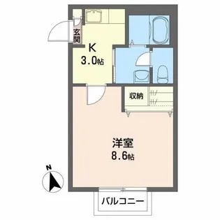 ドミールいつき【2階】の間取り