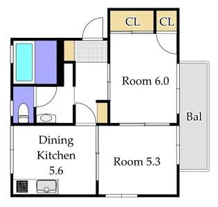 アガスティ長船C棟【1階】の間取り