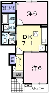 ミストラルII【1階】の間取り