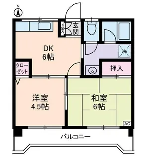 ルミエール本宿参番館【2階】の間取り