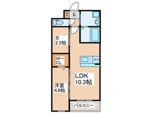 LIFEFIELD小郡II【2階】の間取り