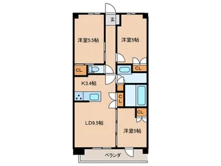 トラープランド蒼麗館【1階】の間取り