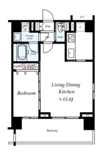 フュージョナル浅草【6階】の間取り