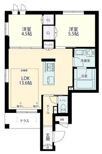 Westsedona【1階】の間取り