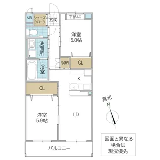 SYマンション【3階】の間取り