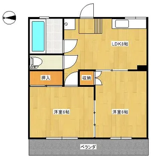 リーベンス東仙台【1階】の間取り