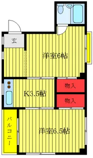 大平マンション【2階】の間取り