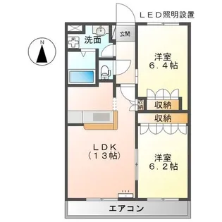 ウエストウッド【2階】の間取り