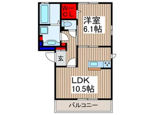 ネフェルタリ【1階】の間取り