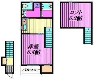 WILLSOLEIL【2階】の間取り
