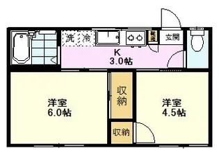 コーポ・フォルネ【1階】の間取り