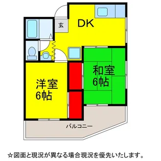 第3印東マンション【1階】の間取り