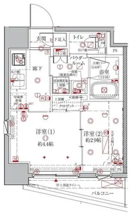 クレイシア森下ステーションサイト【4階】の間取り