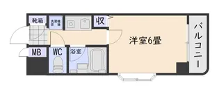 トーカンキャステール交通局前【2階】の間取り