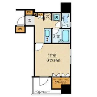 プレール・ドゥーク八丁堀【6階】の間取り