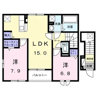 カーサ セレーノ【2階】の間取り