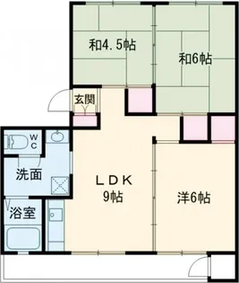 クローバー広畑才【4階】の間取り