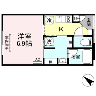 グランテージ西小山【1階】の間取り