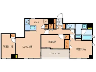 カスタリア人形町II【9階】の間取り