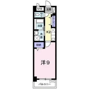 プラシード倉敷【5階】の間取り
