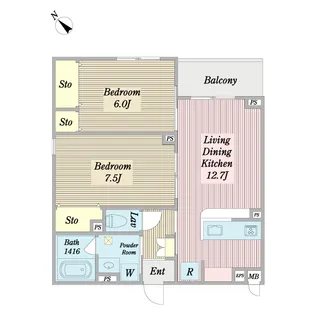 ウィステリア藤【2階】の間取り