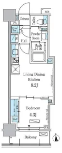 パークアクシス学芸大学レジデンス【5階】の間取り