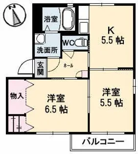 シャーメゾン意宇南【1階】の間取り