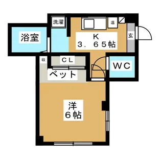 ノースルミエール【4階】の間取り
