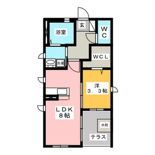 シャーメゾンつばさ【1階】の間取り