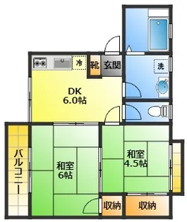 大町アーバンハイツ【2階】の間取り