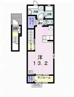 ビー ホームII【2階】の間取り