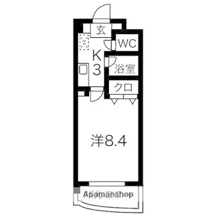 クエストヴィラ【3階】の間取り