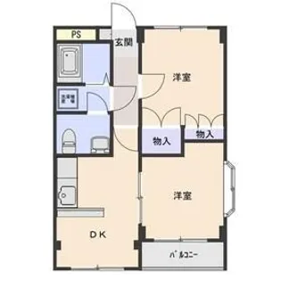 ドルフィン高井【1階】の間取り