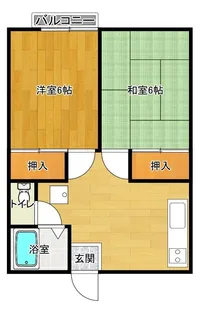 花咲ハイツ【3階】の間取り