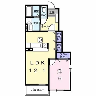エスペランサI【1階】の間取り