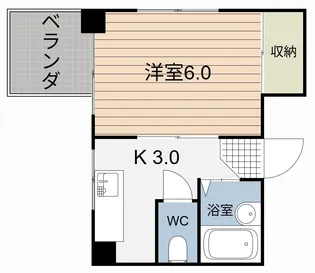スカイコーポ住吉【3階】の間取り