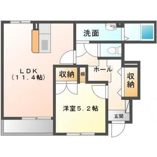 チェリーヒルズII【1階】の間取り