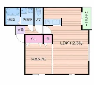 シャイロ205堺東【2階】の間取り